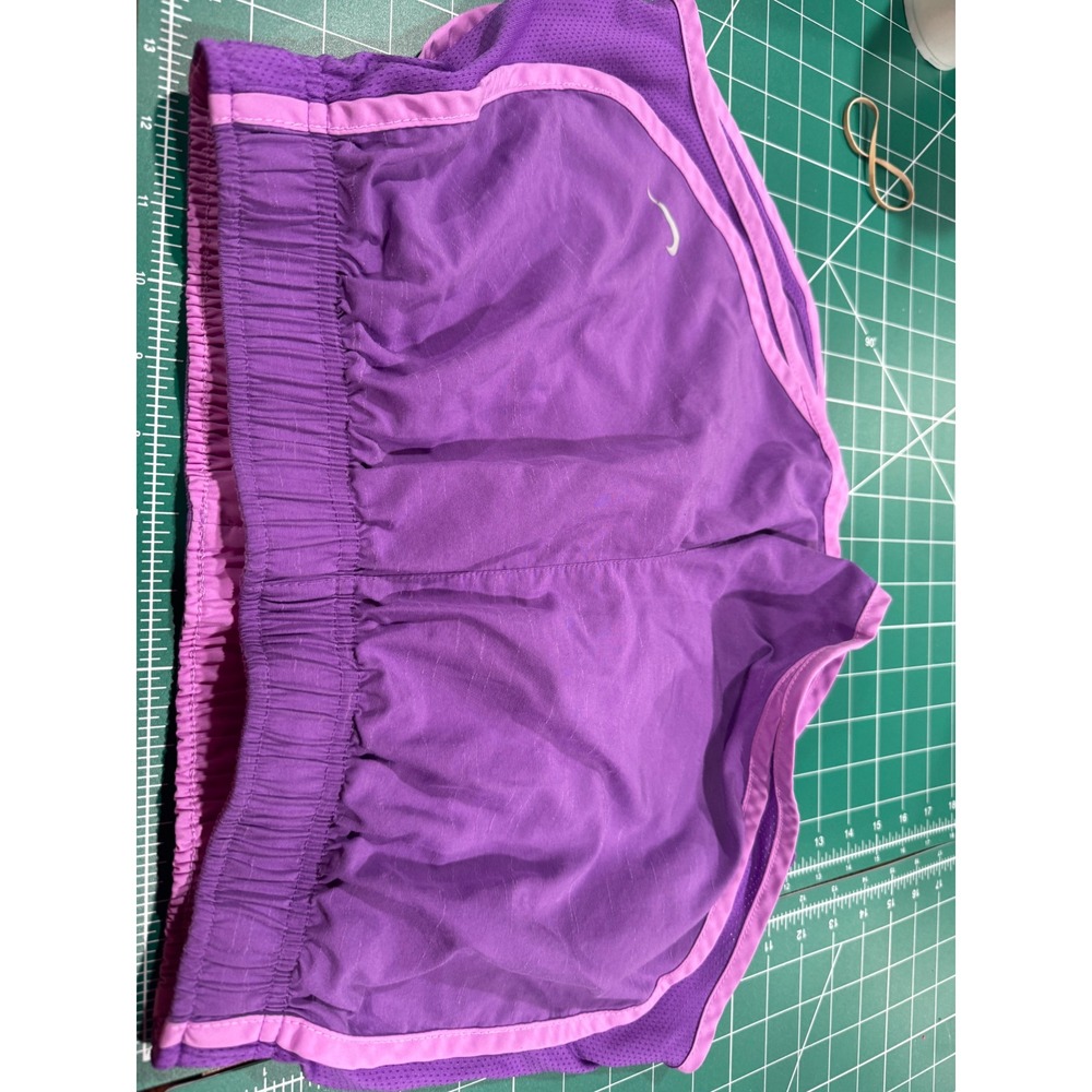 Nike Dri-FIT Girls Running Shorts Purple Lilac Mesh Athletic Size Medium M
